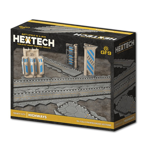 Battlefield in a Box: Hextech Terrain - Trinity City - Highways (Wave 2)