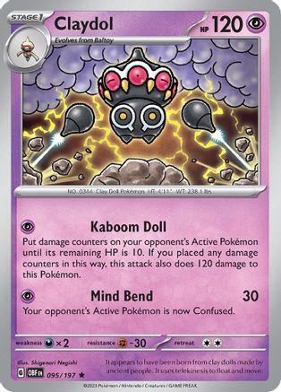 Claydol 95 - SV03 Obsidian Flames Holofoil