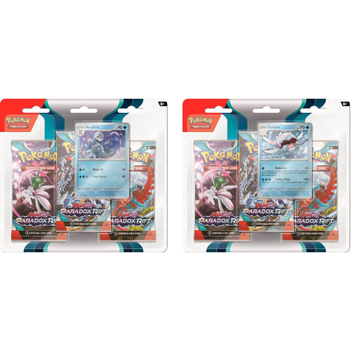 Pokemon: Scarlet & Violet - Paradox Rift - Three-Booster Blister Pack (Set of 2)