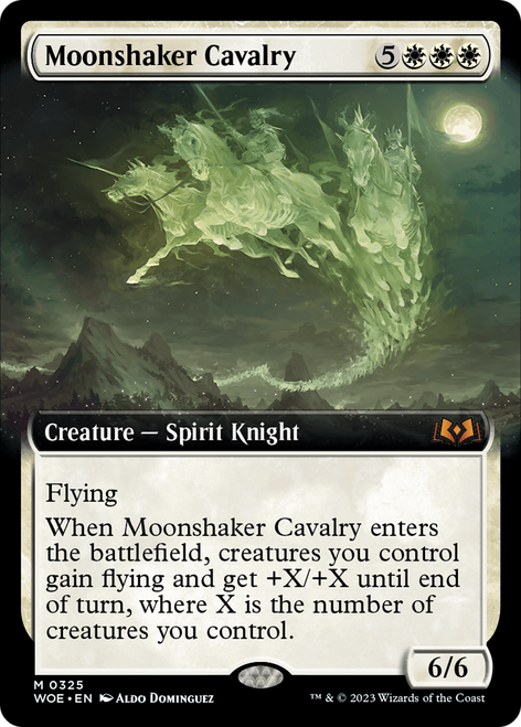 Moonshaker Cavalry (WOE-325) - Wilds of Eldraine: (Extended Art) Foil