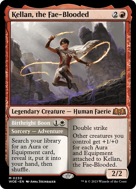 Kellan, the Fae-Blooded // Birthright Boon (WOE-230) - Wilds of Eldraine