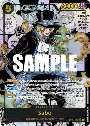 Sabo (Alternate Art) (Manga) (OP04-083) Kingdoms of Intrigue Foil