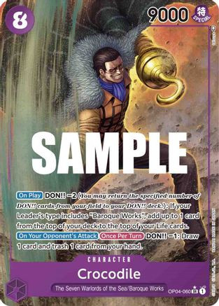 Crocodile (Alternate Art) (OP04-060) Kingdoms of Intrigue Foil