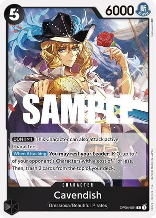 Cavendish (OP04-081) Kingdoms of Intrigue Foil