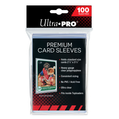 Ultra Pro Sleeves: 2.5" x 3.5" Premium Card Sleeves (100ct)