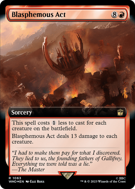 Blasphemous Act (WHO-1063) - Doctor Who: (Extended Art) Foil