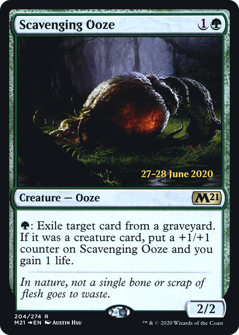 Scavenging Ooze (PRE-204S) - Core Set 2021 Promos Foil
