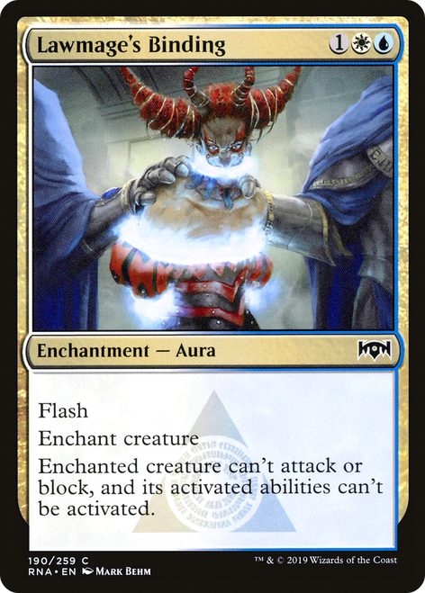 Lawmage's Binding (RNA-190) - Ravnica Allegiance
