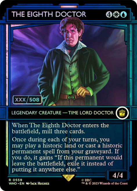 The Eighth Doctor (WHO-559Z) - Doctor Who: (Showcase) (Borderless) Foil
