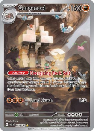 グラランス ホロカード トレーナーカード Garganacl - 202/182 202 - SV04 Paradox Rift Holofoil - Game Nerdz