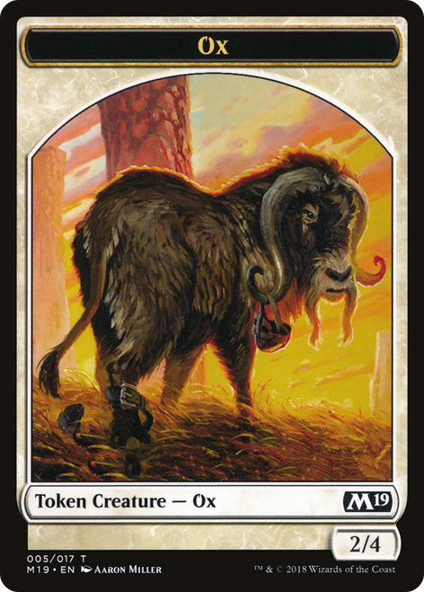 Ox (M19-005) - Core Set 2019 Tokens