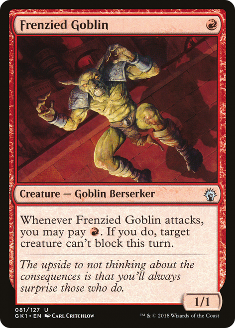 Frenzied Goblin (GR1-081) - GRN Guild Kit