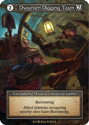 Dwarven Digging Team (Foil)  - Alpha Foil