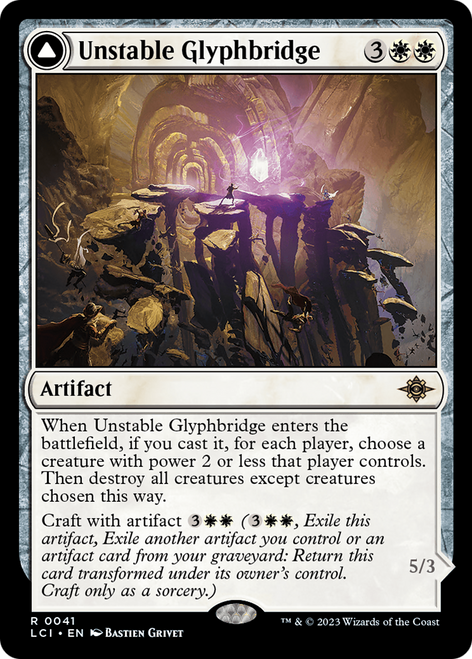 Unstable Glyphbridge // Sandswirl Wanderglyph (LCI-041) - The Lost Caverns of Ixalan Foil