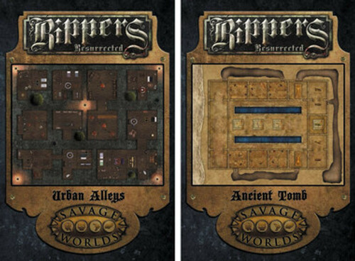 Savage Worlds RPG: Rippers Resurrected - Map 2: Urban Alleys/Ancient Tombs