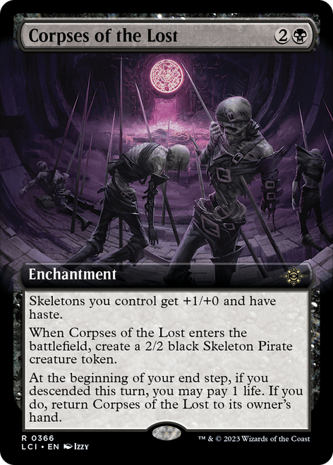 Corpses of the Lost (LCI-366) - The Lost Caverns of Ixalan: (Extended Art) Foil