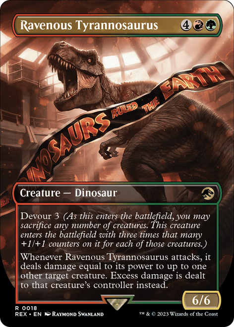 Ravenous Tyrannosaurus (REX-018) - Jurassic World Collection (Borderless)