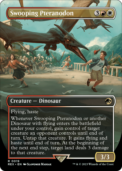 Swooping Pteranodon (REX-019) - Jurassic World Collection (Borderless) Foil