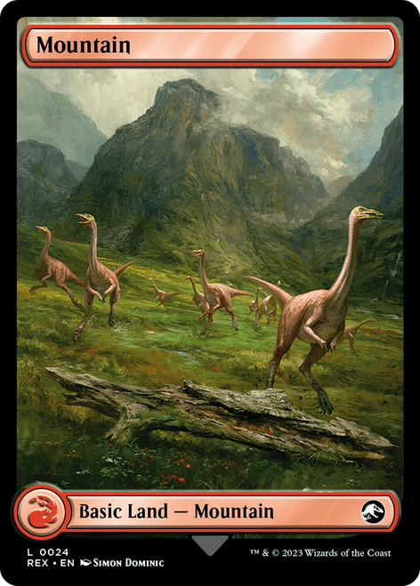 Mountain // Mountain (REX-024) - Jurassic World Collection Foil