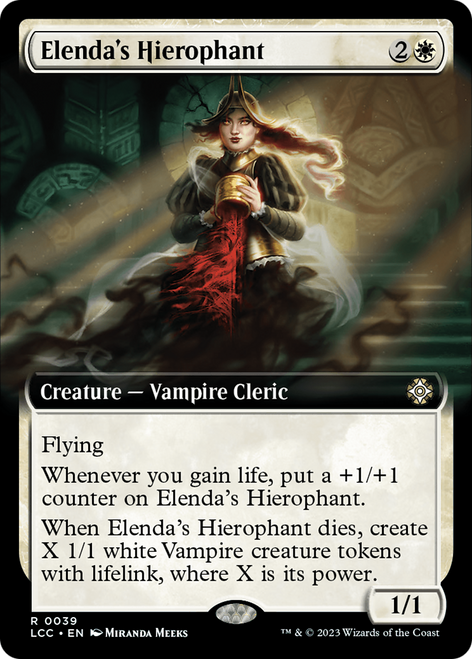 Elenda's Hierophant (LCC-039) - The Lost Caverns of Ixalan Commander: (Extended Art) Foil