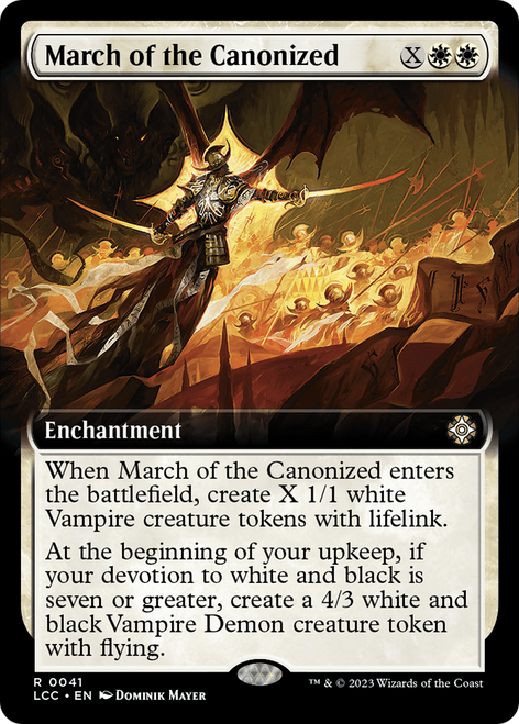 March of the Canonized (LCC-041) - The Lost Caverns of Ixalan Commander: (Extended Art) Foil