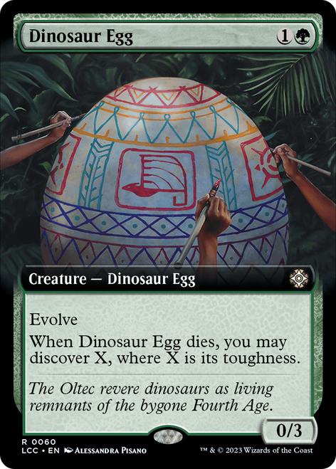 Dinosaur Egg (LCC-060) - The Lost Caverns of Ixalan Commander: (Extended Art) Foil