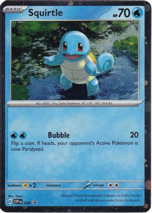 Squirtle - 048 (Cosmos Holo) 48 - SV Scarlet  Violet Promo Cards Holofoil