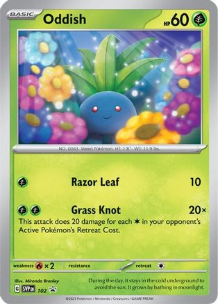 Oddish - 102 102 - SV Scarlet  Violet Promo Cards