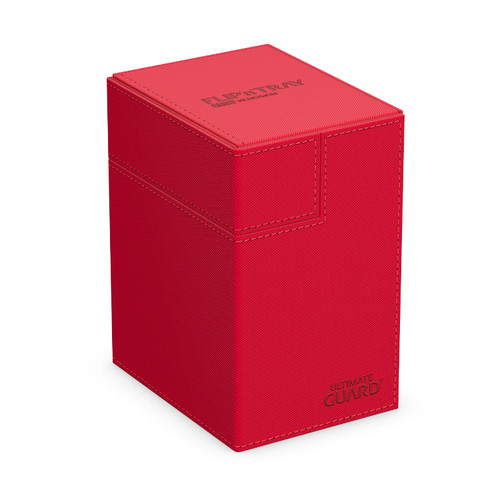 Ultimate Guard: Monocolor Red - Flip'n'Tray XenoSkin Deck Case 133+