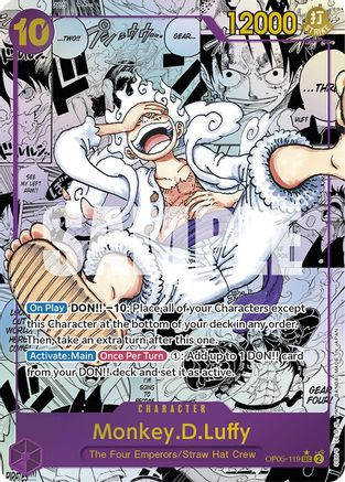 Monkey.D.Luffy (119) (Manga) (OP05-119) Awakening of the New Era Foil