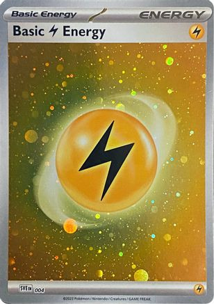 Basic Lightning Energy (Cosmos Holo) 4 - SV01 Scarlet  Violet Base Set Holofoil
