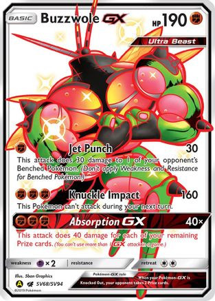 Buzzwole-GX SV68/94 - Shiny Vault Holofoil