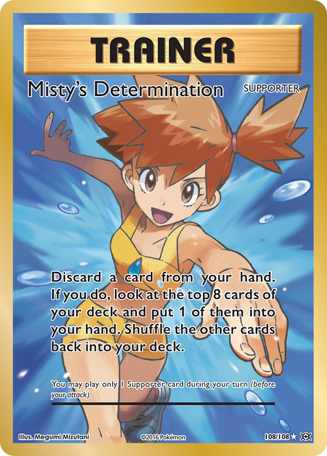 Misty's Determination 108/108 - Evolutions Holofoil (LP)