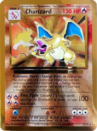 Charizard (Celebrations Metal Card) 4 - Miscellaneous Cards  Products Holofoil (LP)
