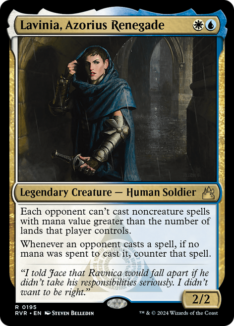 Lavinia, Azorius Renegade (RVR-195) - Ravnica Remastered Foil