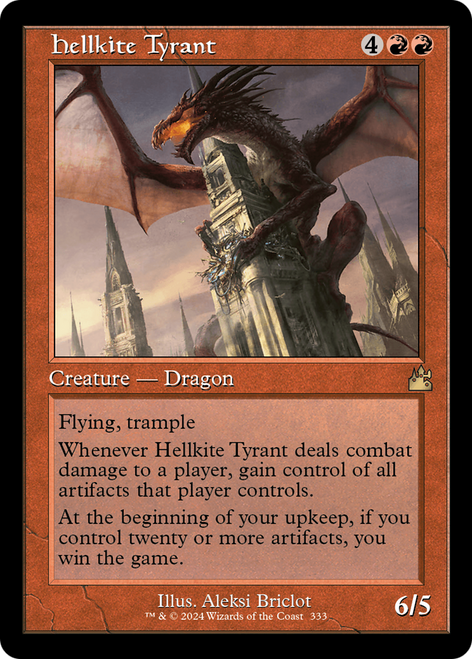 Hellkite Tyrant (RVR-333) - Ravnica Remastered Foil