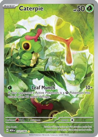 Caterpie - 172/165 172 - SV Scarlet and Violet 151 Holofoil (DMG)