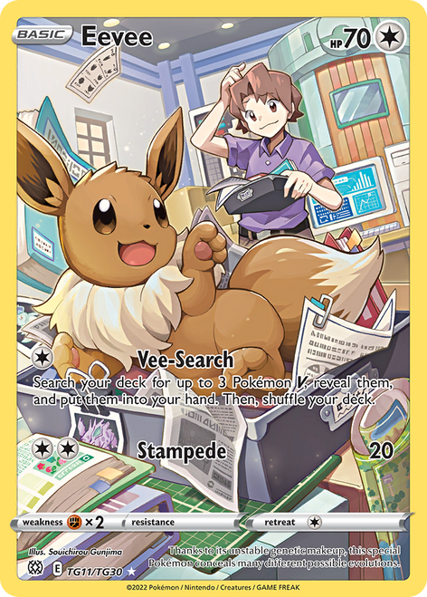 Eevee TG11/30 - Brilliant Stars Trainer Gallery Holofoil (LP)
