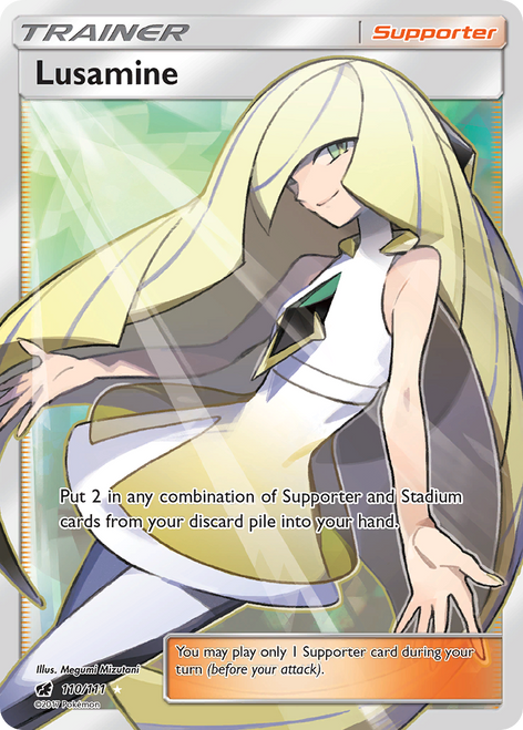 Lusamine 110/111 - Crimson Invasion Holofoil (LP)