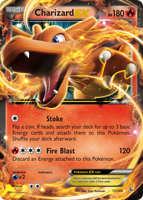 Charizard-EX 11/106 - Flashfire Holofoil (MP)