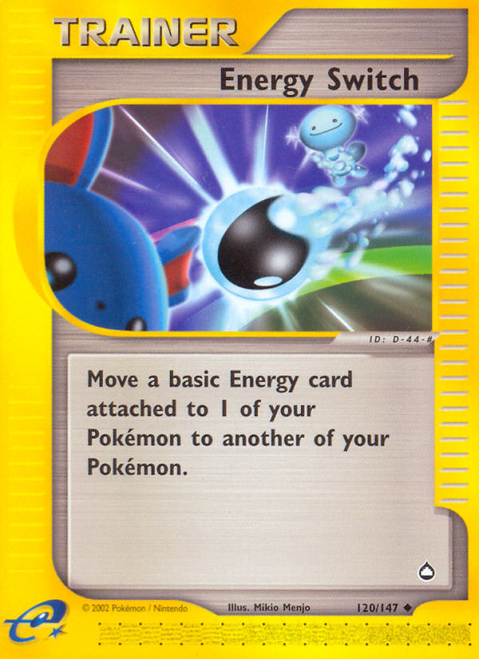 Energy Switch 120/147 - Aquapolis Reverse Holofoil (MP)