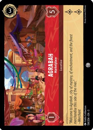 Agrabah - Marketplace (134/204) - Into the Inklands Cold Foil