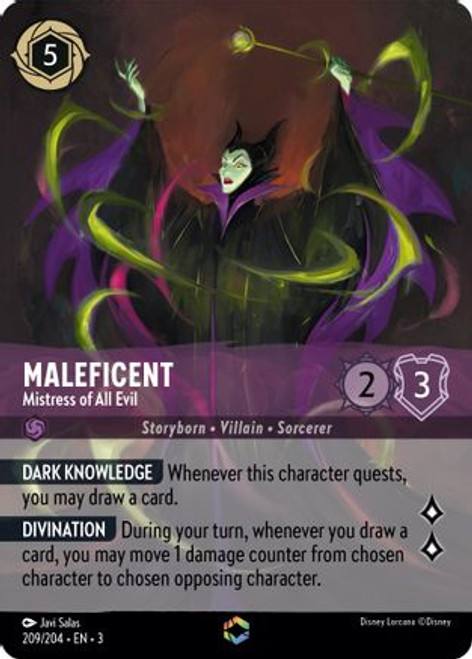 Maleficent - Mistress of All Evil (Alternate Art) (209/204) - Into the Inklands Holofoil