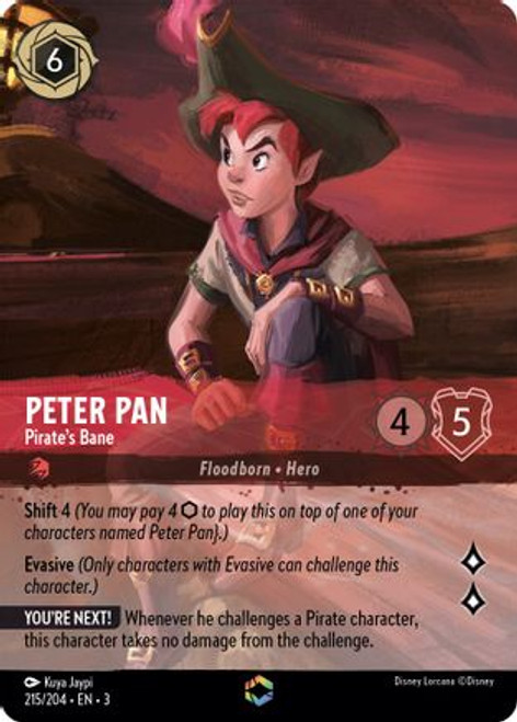 Peter Pan - Pirate's Bane (Alternate Art) (215/204) - Into the Inklands Holofoil