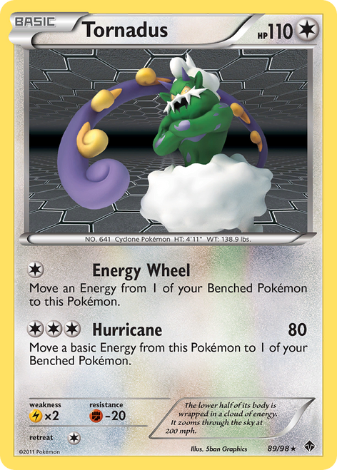 Tornadus 89/98 - Emerging Powers Holofoil (LP)