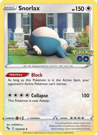 Snorlax - 55/078 (Cosmos Holo) 55 - Miscellaneous Cards  Products Holofoil (LP)