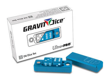 Gravity Dice D6 - 2 Dice Set Gravity Dice - Cobalt
