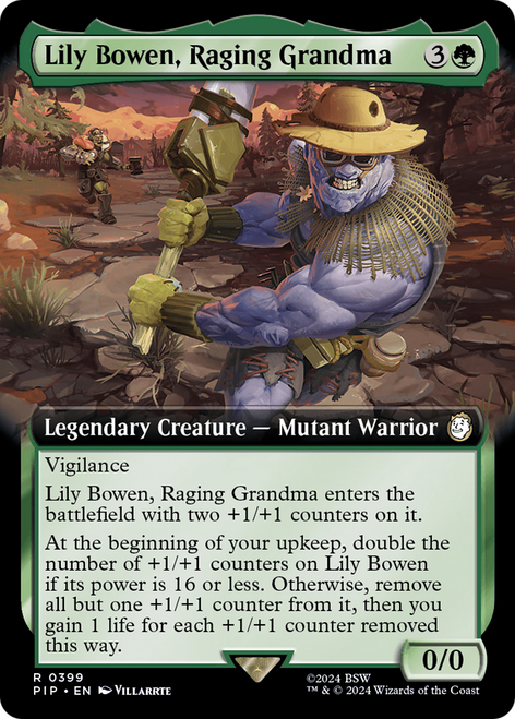 Lily Bowen, Raging Grandma (PIP-399) - Fallout: (Extended Art) Foil