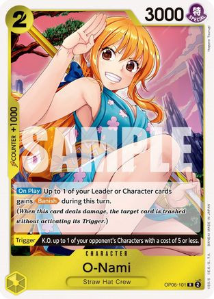 O-Nami (OP06-101) Wings of the Captain Foil