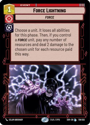 Force Lightning (138/252) - Spark of Rebellion